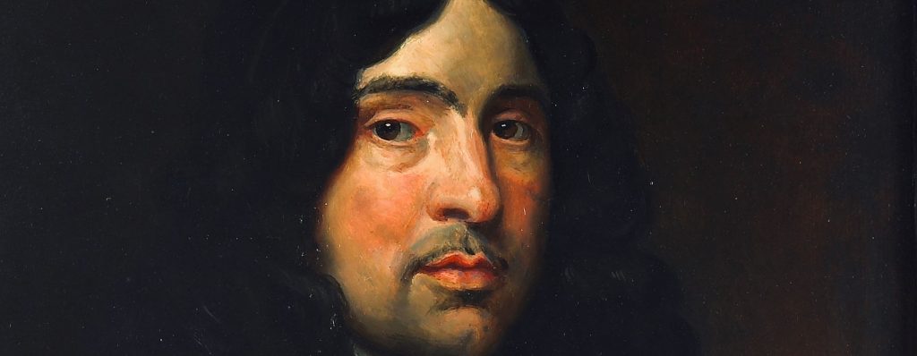 A painted portrait of Andrew Marvell, Hull poet and politican